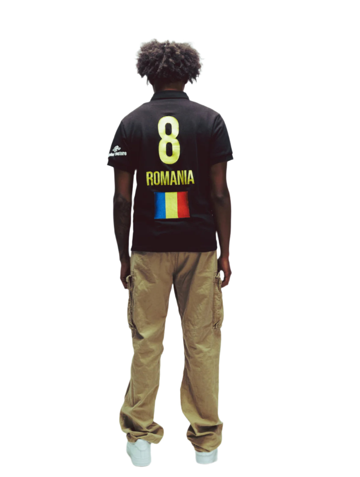 Romania 8 Polo in Black