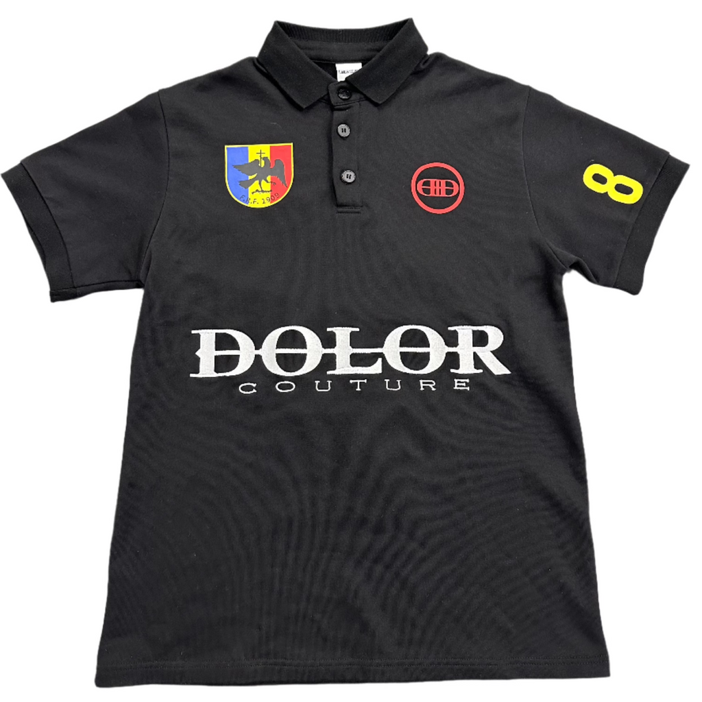 Romania 8 Polo in Black