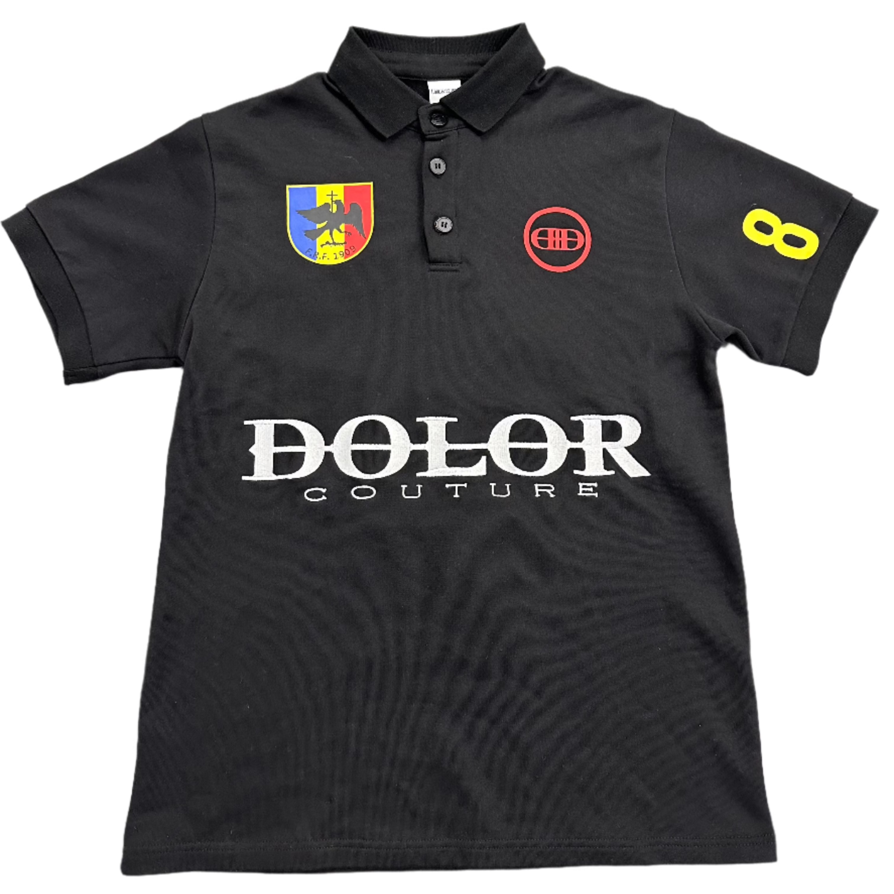 Romania 8 Polo in Black