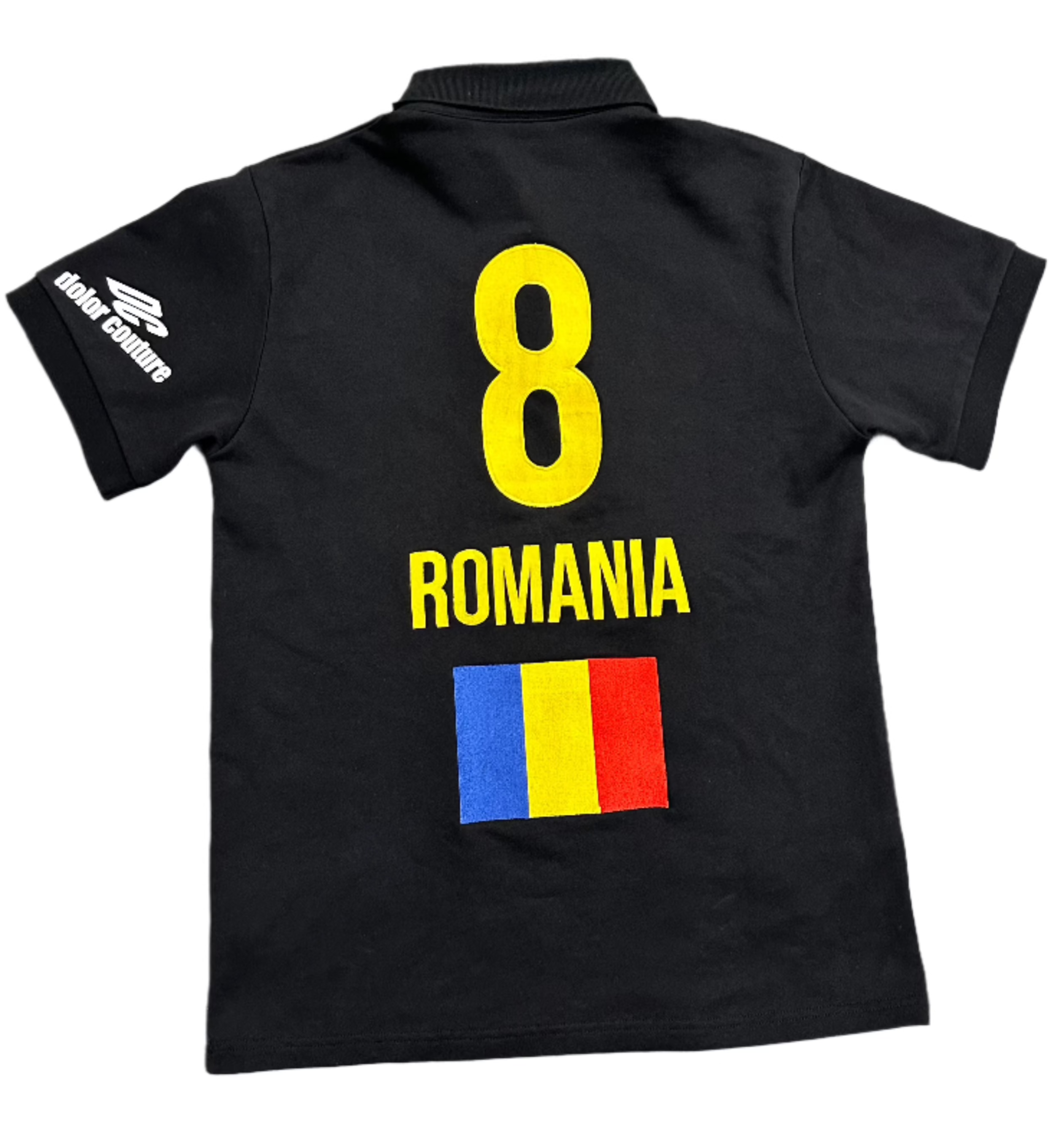 Romania 8 Polo in Black