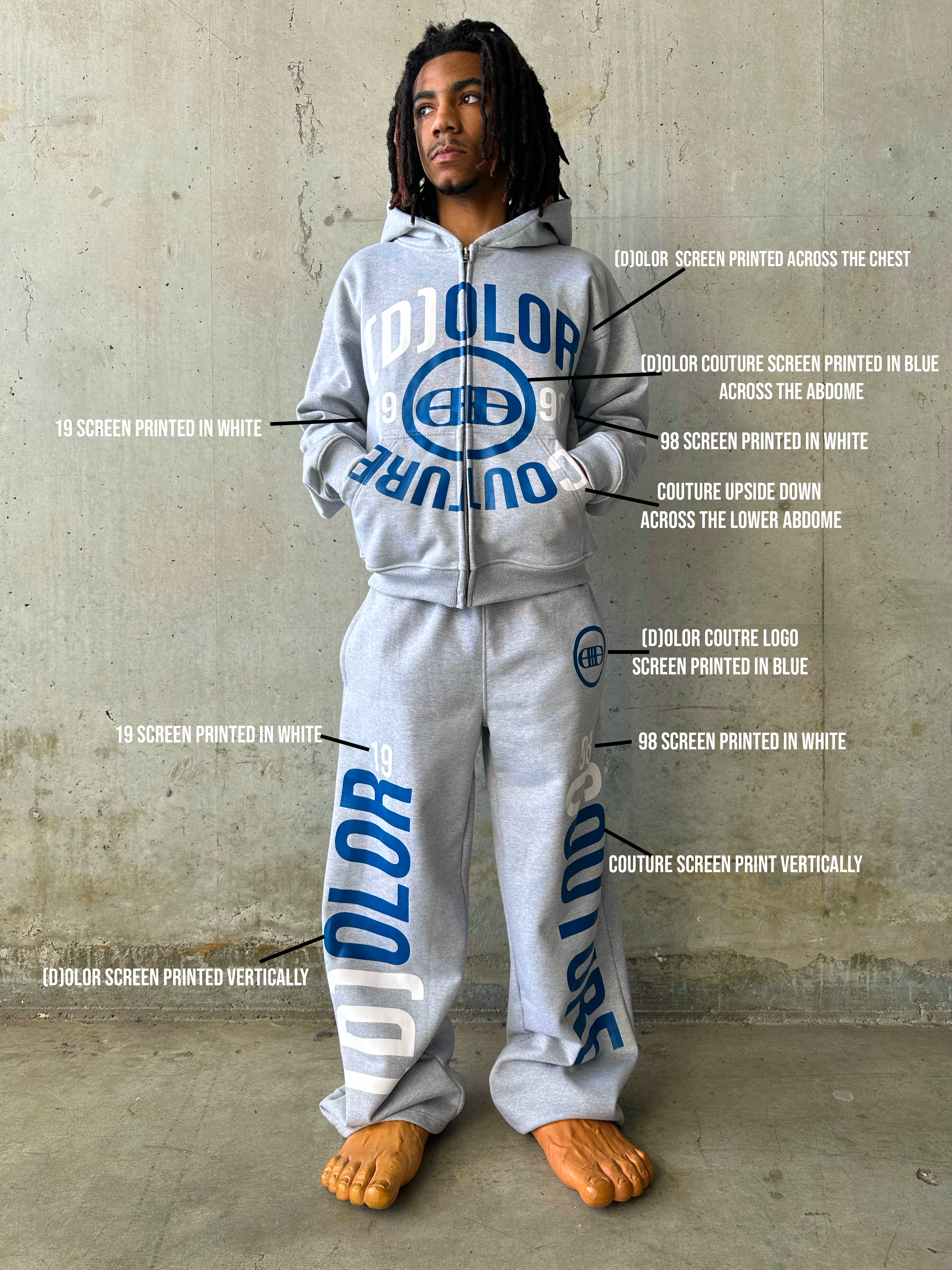 Grey Pain Pain Pain Sweatsuit